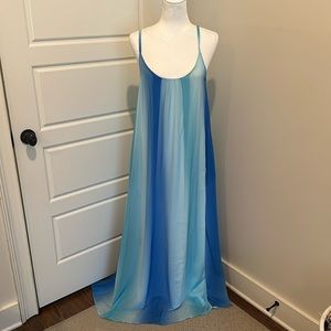 Blue Ombré Maxi Dress